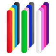 thumbnail image 1 of 12Pcs Silicone Flip Wrapping Paper Holder Poster Holder Paper Roll Holder Stabilizer Slap Bands for Storage Organization, 1 of 5
