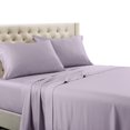 thumbnail image 1 of Royal Tradition Solid 600 Thread Count, 100-Percent Cotton California King Bed Sheets Set (Lilac) Breathable, Deep Pocket, 4 Piece Sheet Set, 1 of 4