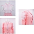 thumbnail image 5 of Women Elegant Galinda Musical Pink Dress Coat Skirt Magic Witch Outfits Full Set, 5 of 8
