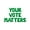 Green, variant on Letter Balloons - YOUR VOTE MATTERS 16" Inch Alphabet Letters Foil Mylar Balloon Election Day Party Banner (Purple)