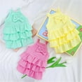 thumbnail image 6 of HQREA Girl Cake Dresses for Small Dogs Summer Puppy Cat Outfits with Bow for Chihuahua, 6 of 6