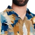 thumbnail image 5 of Pixel Dog Men's Hawaiian Shirt, Short Sleeve Printed Button Down Beach Casual Tops, Summer Spread Collar Men's Shirts, 5 of 6