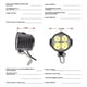 thumbnail image 3 of Juego de Luces Traseras de Freno Delantero para Bicicleta Eléctrica (24 V, 36 V y 48 V) con Interruptor para Scooter Eléctrico., 3 of 5