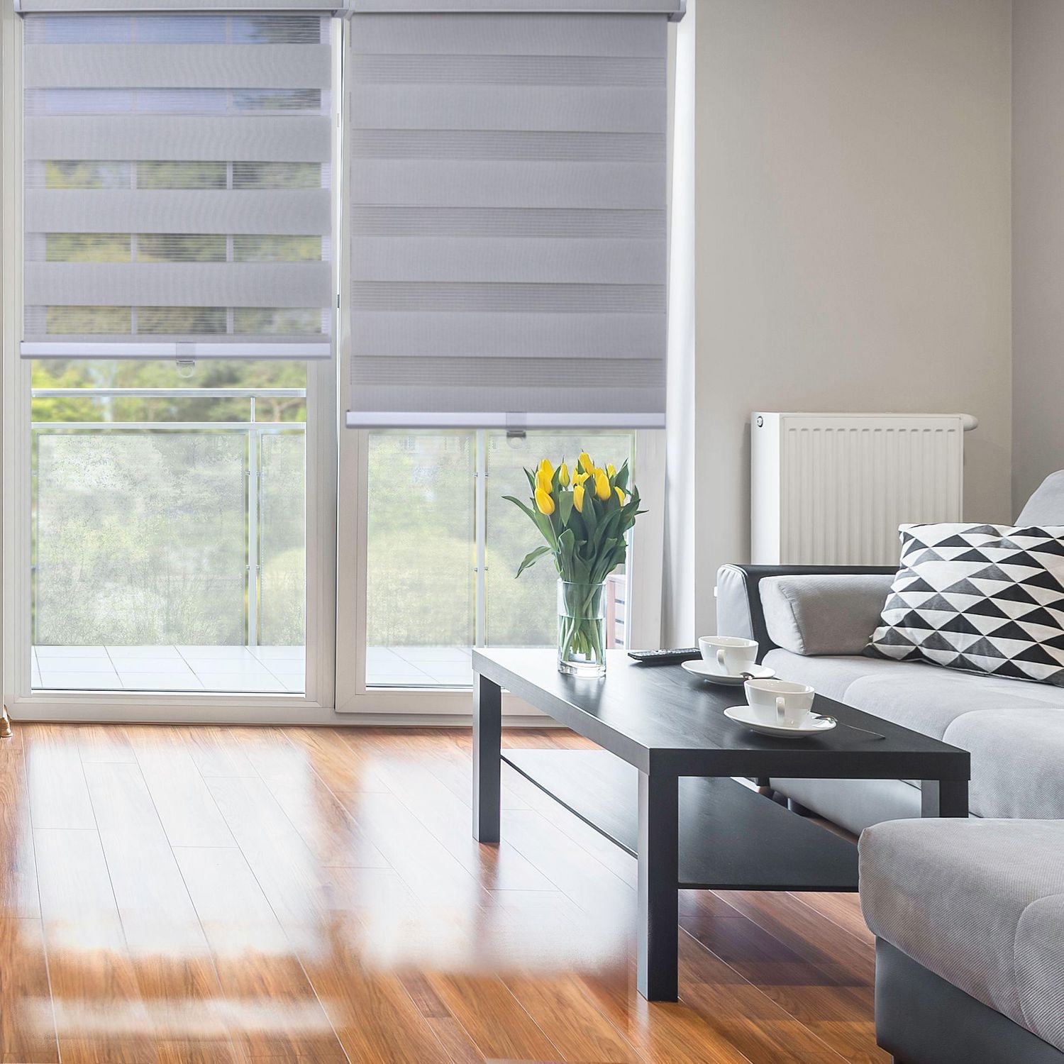 Versailles Store Zèbres Sans Cordons 30po x 64po