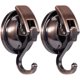 thumbnail image 1 of Set of 2 Heavy Duty Suction Hooks Removable Wall Hooks Reusable Bathroom Hooks Perfect for Kitchen Bathroom Bedroom Powerful Push Hooks, 1 of 5