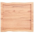 thumbnail image 3 of vidaXL Table Top Light Brown 60x50x(2-4) cm Treated Solid Wood Live Edge, 3 of 5