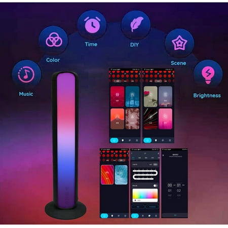 

DagobertNiko Led Smart Light Bars With Rgb Lights Music Sync Kit Works 15 Preset Modes Led Play Light Bar For Gaming Pc Tv Room Bluetooth Wifi
