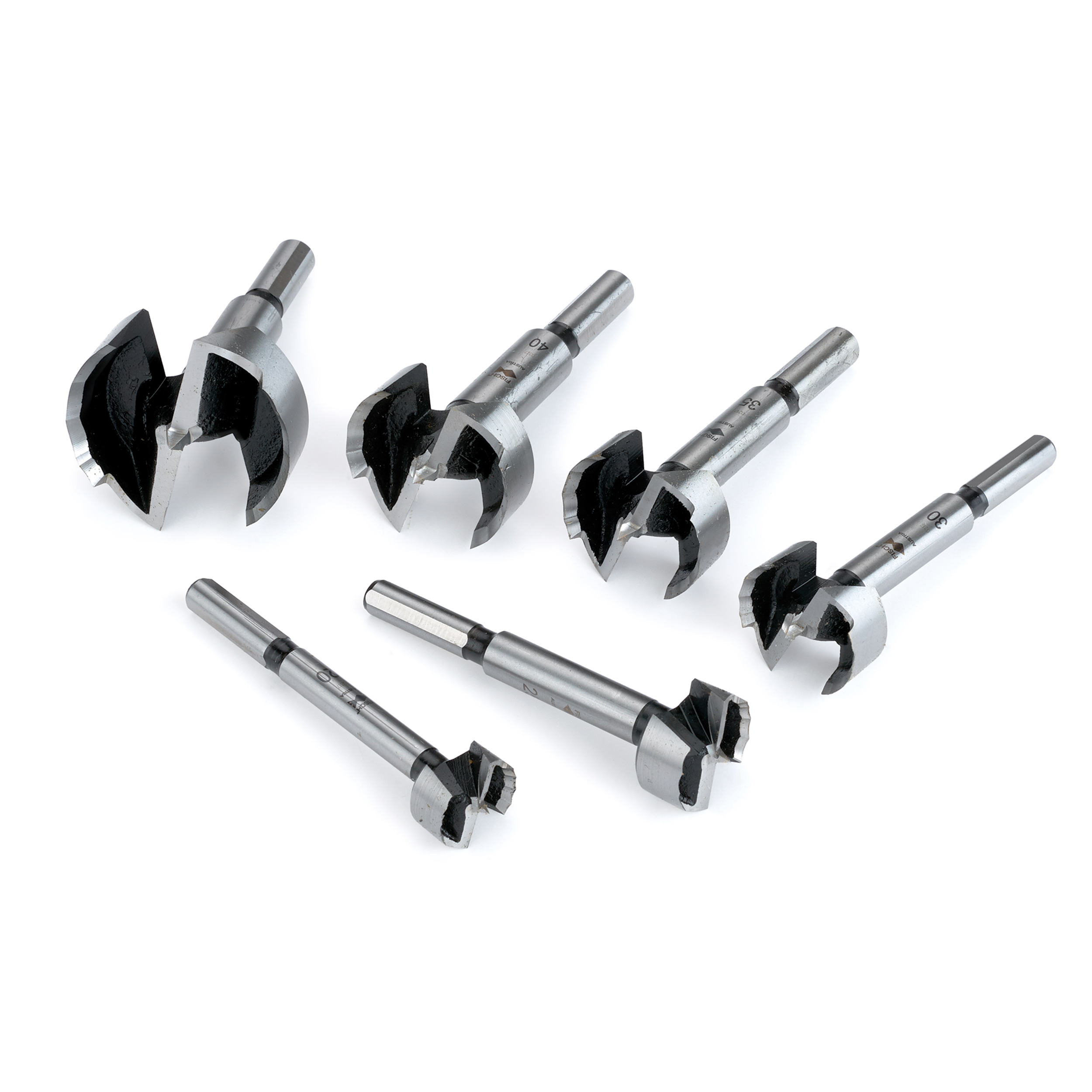 FISCH Wave Cutter Forstner Bit Set, 6 Piece