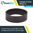 thumbnail image 5 of Sharkbite-Cash Acme 597325 1 Po. Pex COP Fronces, Lot de 25, 5 of 5
