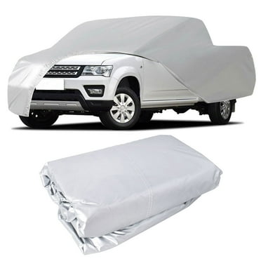 waltyotur Full Coverage Car Cover All Weather Protection Outdoor & Indoor Silver Pickup Truck Universal up to 260 L x 80 W x 65 H