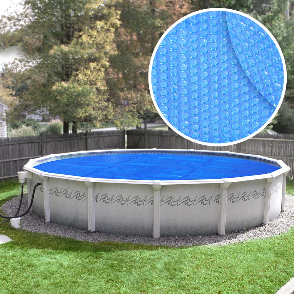 24' Round Crystal Clear Diamond Swimming Pool Solar Blanket Cover 12 Carat 