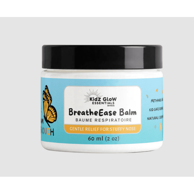 KidzGlow Essentials - Kids' BreatheEase Balm For Congestion | Natural Chest Rub for Kids & Babies |I Am Enough