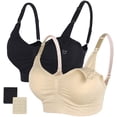 thumbnail image 1 of Body Silk Seamless Maternity Nursing Bra with Pads, Extenders & Clips, 1 of 7