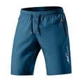 thumbnail image 3 of Thousandth Men's Casual Athletic Shorts Summer Plus Size Biker Shorts Quick Dry Elastic Waist Drawstring Plain Running Shorts Workout Shorts, 3 of 9