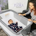 thumbnail image 3 of Dream On Me Flora Bassinet with Carry Bag , Compact & Modern, Storm Gray, 3 of 12