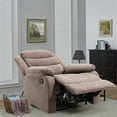 thumbnail image 3 of Spirit up Art 31.1" Wide Fabric Manual Standard Recliner in Brown, 3 of 9