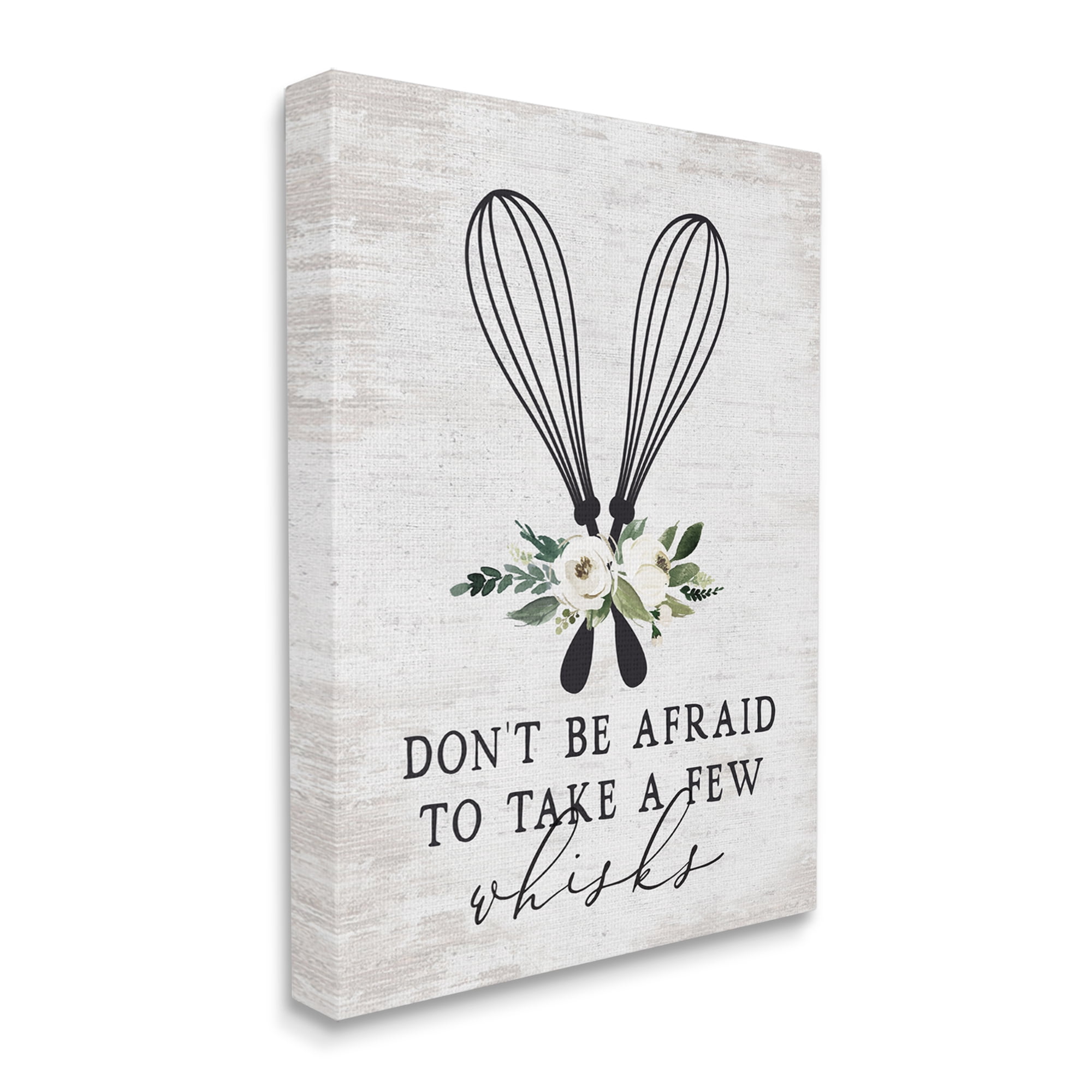 Stupell Industries Take A Few Whisks Phrase Food & Beverage Painting Gallery Wrapped Canvas Print Wall Art, 16 x 20