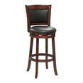 thumbnail image 2 of Home Square 2 Piece Faux Leather Bar Stool Set with Wood Base in Dark Cherry, 2 of 5
