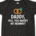 thumbnail image 4 of Inktastic Daddy Will You Marry My Mommy with Rings for Proposal Boys or Girls Baby Bodysuit, 4 of 5