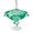 Green, variant on Outdoor Tablecloth with Umbrella Hole for Patio/Picnic/Party/Camping, Purple Boho Waterproof Table Cloth Rectangle Table Cover Washable, Vintage Classic Bohemia Flower Textured (60"x 84")