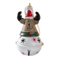 thumbnail image 1 of Decoración navideña Campana de hierro Decoraciones para árboles de Navidad Encantos colgantes Adorno colgante Figura navideña de resina para oficina B Alce, 1 of 8