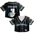 thumbnail image 3 of Lotusprinthandmade Personalized Guatemala Flag Crop Top Baseball Jersey for Women XS-XL Multicolor, 3 of 7