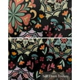 thumbnail image 6 of Black Boho Kitchen Valances for Windows Farmhouse Linen Window Valance Curtain for Living Room Window Treatment Ethnic Country Colorful Abstract Floral Motifs Valance Rod Pocket Topper, 60 x 18 Inch, 6 of 6