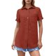 thumbnail image 1 of Camisa con cuello abotonado para mujer - Ropa informal de primavera/verano para el trabajo, corte holgado - Tallas S-XXL, 1 of 5