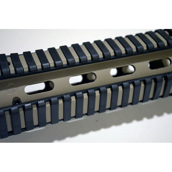Acid Tactical BLACK Ladder Picatinny rail covers 17 slot 7"