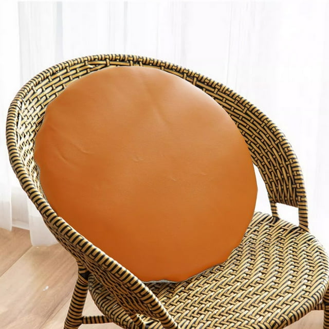 Birdeem Round Stool Cushion Waterproof, Thick Non Slip Seat Pad, 12 Inch Diameter Solid Color Design for Home and Bar Use