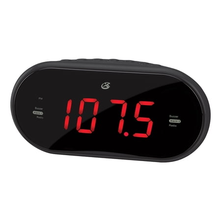 GPX Dual Alarm Clock Radio with 1 . 2 In. Red LED Display photo GPX Dual Alarm Clock Radio with 1 . 2 In. Red LED Display photo