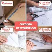 EasyLiner Removable Adhesive Shelf Liner, Black And White Tile 20 x 15 Roll