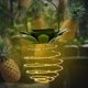 thumbnail image 5 of Moyic Luz colgante Energía solar Luz de jardín Forma de piña Lámpara colgante al aire libre Decoración Iluminación y accesorios 24LED NO1, 5 of 6