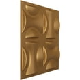 thumbnail image 2 of Ekena Millwork 19 5/8"W x 19 5/8"H York EnduraWall Decorative 3D Wall Panel, Bright Coat Gold (12-Pack for 32.04 Sq. Ft.), 2 of 6
