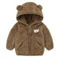 thumbnail image 4 of Generic 2024 New Jackets for Children's Casual Summer Baby Girls Boys Jacket Bear Ears Hooded Outerwear Zipper Warm Winter Coat for Fashion Breathable Clothing (12-18 Months,Coffee), 4 of 4