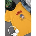 thumbnail image 3 of Usa Gnome W Balloons T-Shirt Juniors -Image by Shutterstock,  x-Small, 3 of 4