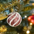 thumbnail image 4 of sruoe Christmas Ball Ornaments, Christmas Tree Ornament, Shatterproof Ornaments, Xmas Bulbs Decoration Set, Flocked Christmas Balls, Hanging Balls for Holiday Birthday Wedding Party Christmas Decor, 4 of 5