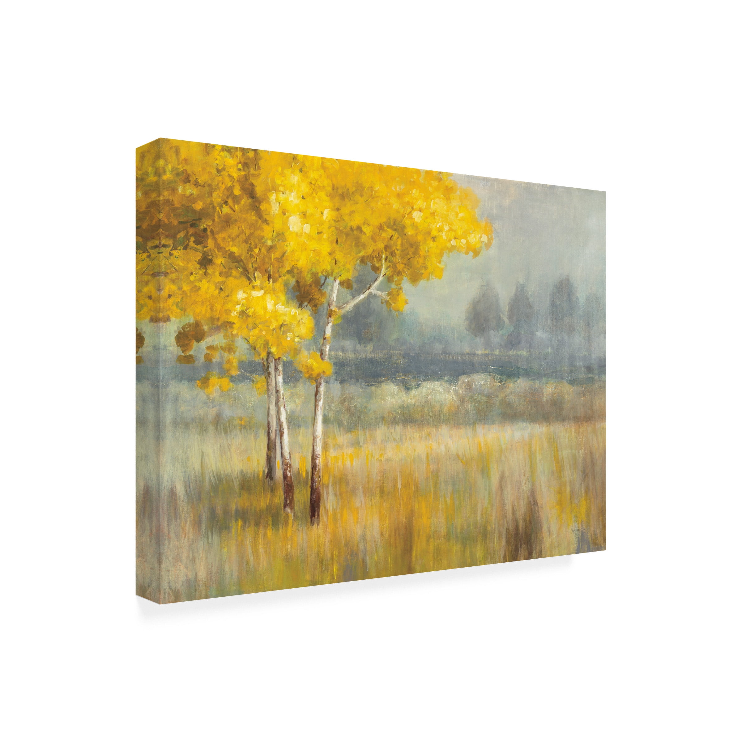Trademark Fine Art 'Yellow Landscape' Canvas Art by Danhui Nai