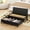 Black, variant on 2 Pack Under the Bed Storage Containers,12 inch Height Under Bed Shoe Storage,31inch Long Underbed Storage with Wheels,Large Rolling under bed Clothes Storage Drawers with Lid for Dorm Tall,Black