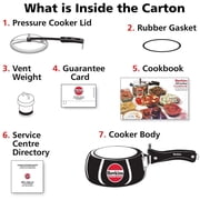Hawkins Hard Anodized Pressure Cooker, 2-Liter, Contura Black