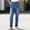 *Navy, variant on ClodeEU Women's Denim Print Slim Fit Pants with Pockets, Elastic Waist Casual Long Trousers White,Womens Plus XXL