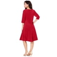 thumbnail image 4 of Roaman's Women's Plus Size Velour Swing Drape Dress, 4 of 4