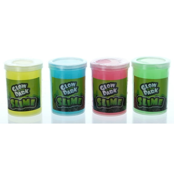Lot of 4 - Glow in the dark Slime