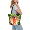 thumbnail image 7 of Defioc Cobra Snake Print Tote Bag for Women,Shoulder Bag with Zipper Casual Tote's Handbag Big Capacity Shoulder Bag with Inner Pocket Fit for Shopping,Office,Travel, 7 of 7