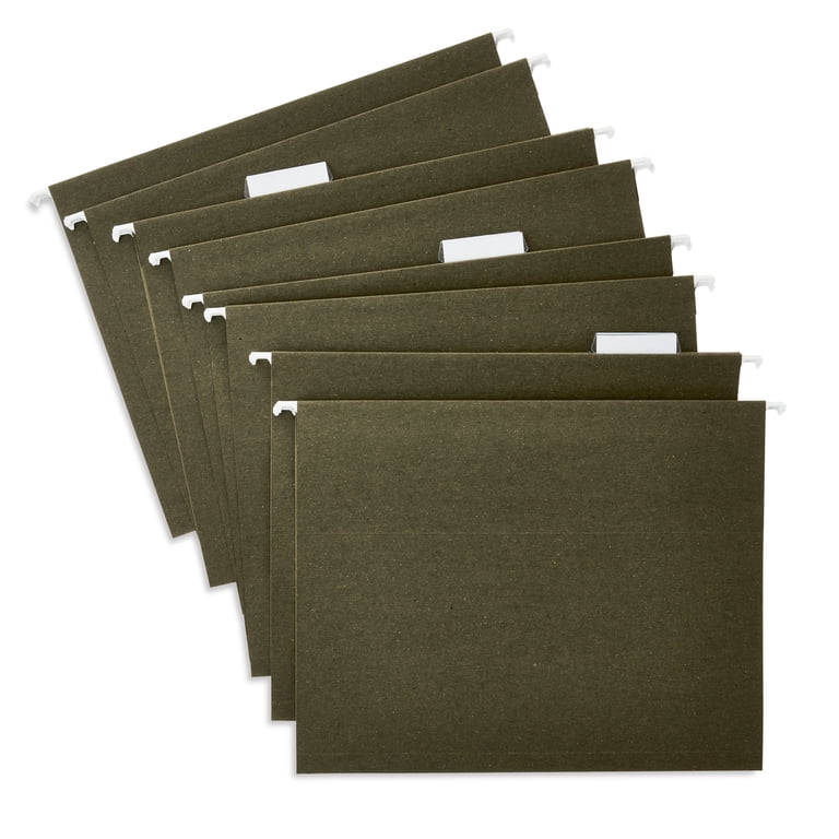 Pen+Gear Hanging File Folders, Letter Size, Green (12-Pack) photo 3