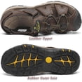 thumbnail image 5 of Rumpra Men’s Closed Toe Sport Sandals, Lightweight Leather Outdoor Hiking Water Shoes, 5 of 10