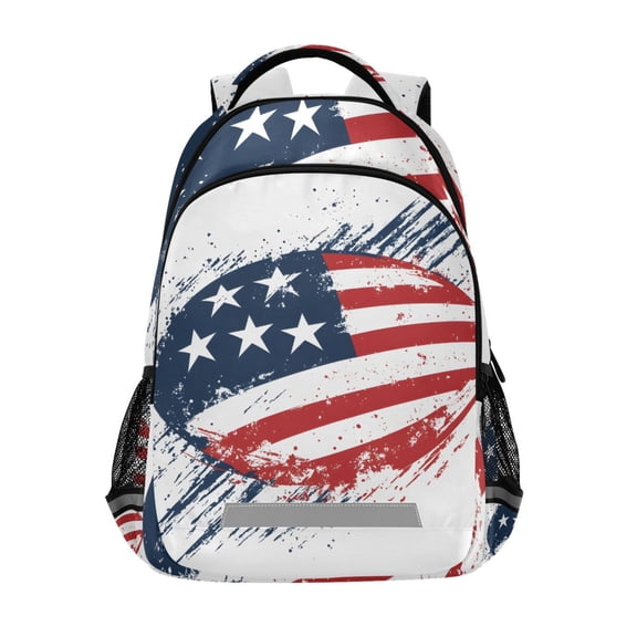 ALAZA American Football Backpack Elementary School Bag Bookbag Travel Rucksack