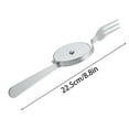 The Pizza And Fork Stainless Steel Pizza Super And Easy To Clean Slicer
