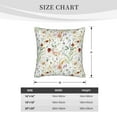 thumbnail image 4 of Bingfone Wildflower Watercolor Linen Throw Pillow Covers Cushion Case Pocket Button Vintage Farmhouse Pillowcase-16"x16", 4 of 9
