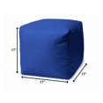 thumbnail image 2 of 17  Cool Primary Blue Solid Color Indoor Outdoor Pouf Cover, 2 of 5